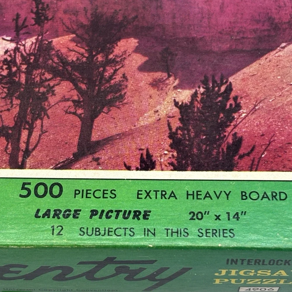 Vintage 1970s Milton Bradley Coventry Bryce Canyon Jigsaw Puzzle 500 pc